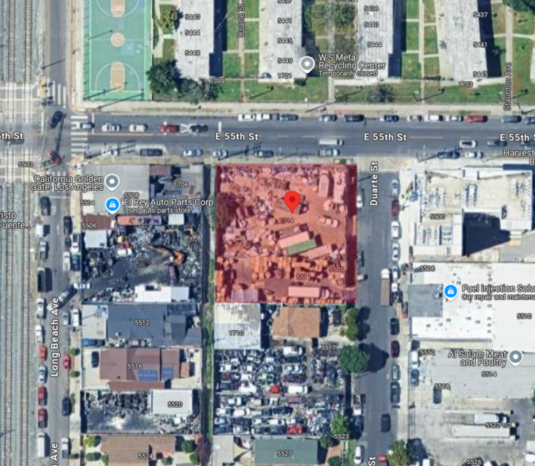 Industrial Leasing at 1714 E 55th St, Central Los Angeles