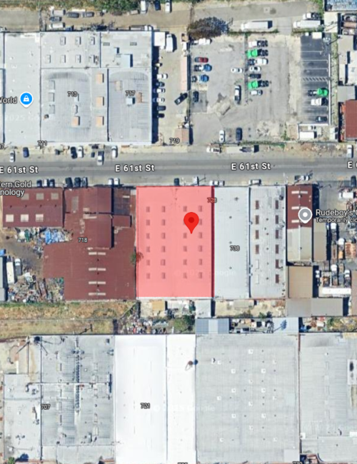 Industrial Leasing at 724 E 61st St, Central Los Angeles